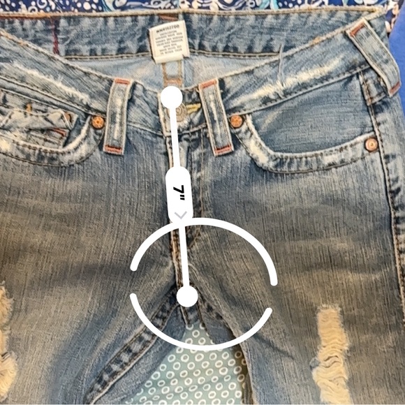 True religion y2k jeans destroyed Joey flared boot cut - Picture 10 of 10